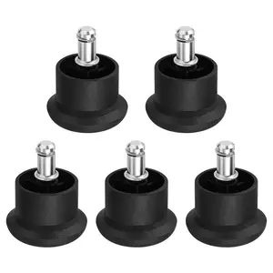 5PCS Chair Wheels Replacement Casters Office Stopper Caster Glides Fixed Chairs Carpet Wheel Castors Accessories Foot Desk Stationary Heavy Duty Furniture Wheels