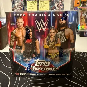 Topps 2026 Topps Chrome WWE Trading Cards - 10 Exclusive X-Factors Per Box - Collectible Sports Cards for Fans