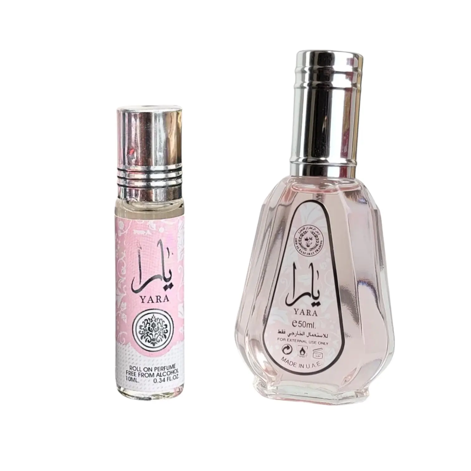 (2pc Bundle Pack) 10ml Yara Perfume Oil Roll-On + 1.7oz Yara EDP Spray by Ard Al-Zaafaran