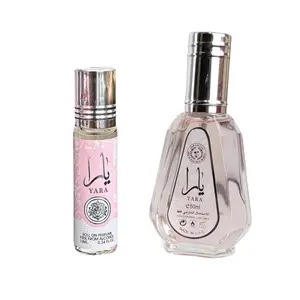 (2pc Bundle Pack) 10ml Yara Perfume Oil Roll-On + 1.7oz Yara EDP Spray by Ard Al-Zaafaran
