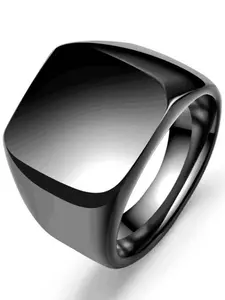 Personalized Photo Engraved Stainless Steel Ring, Customizable Unisex Jewelry Gift, Perfect for Anniversaries, Weddings & Special Occasions