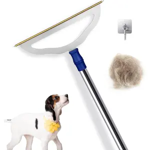 12wide large metal carpet rake pet hair removal broom 54 thicker handle low pile carpet brush dog cat pet hair remover embedded fur pro clean removal tool rug couch stair scraper