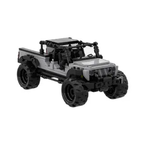 Hot Gladiator Jeep Off-road Vehicle Sport Car Model Building Block Assenbly Exhibition Display Home Collection Toy Gift for Kids