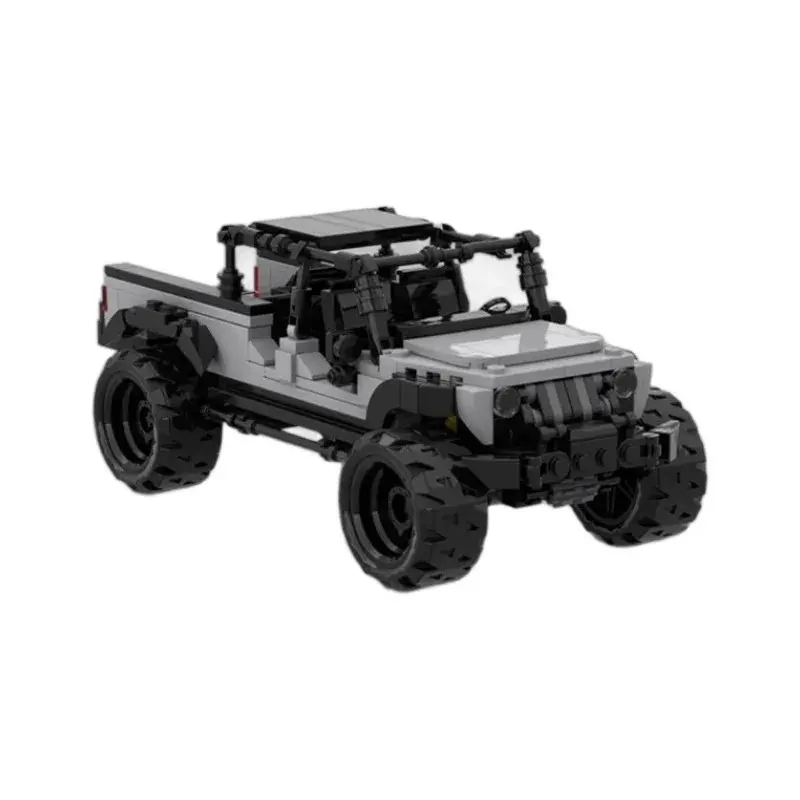 Hot Gladiator Jeep Off-road Vehicle Sport Car Model Building Block Assenbly Exhibition Display Home Collection Toy Gift for Kids