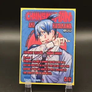 CHAINSAWMAN AKI HAYAKAWA - TOSHIRO UMEZAWA Custom Proxy MTG Card Fan-Made for Commander Cube & Casual Play Standard MTG Size