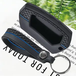 Premium Silicone Car Key Case Cover Keychain-For Pandora DXL4950 DX-90 D010 DX 90 91 6X 9X 90B 90BT 90L 42 Moto Russia 2 Way LCD