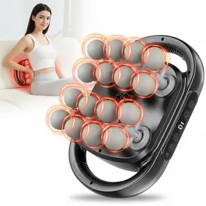 16-Head Massage Gun Deep Tissue Percussion Massager – Quad-Core Ultra-Power 25mm Amplitude for Back & Full Body Relief, 9 Modes & 200 Max RPM, USB-C Quiet Muscle Therapy Device