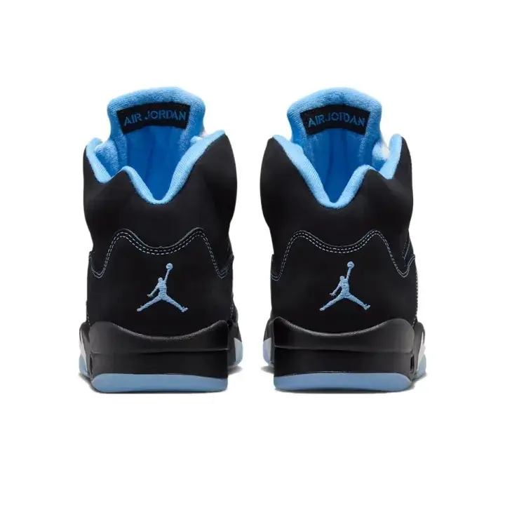 Brand New Sealed With Original Shoe Box Unisex High Top Basketball Sneakers Black Light Blue Retro Sports Shoes Breathable Casual Street Footwear