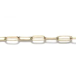 CX159-G: Rectangular LNK Chain 1.75x6m Gold-1FT