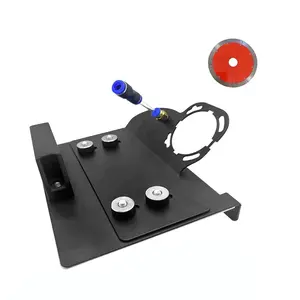 Portable 45-Degree Angle Grinder Beveling Tool for Tiles, New Dust-Free Pipe Chamfering Fixture, Diamond Saw Blade Included