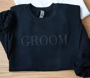 Groom sweatshirt, Embossed Groom sweatshirt, Groom gift, Groom crewneck sweatshirt