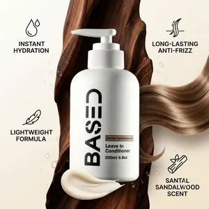 BASED Leave-in Conditioner, Lightweight Daily Hair Care with Instant Hydration and Long-Lasting Anti-Frizz Effect
