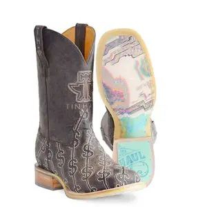 Men's Tin Haul Show Me the Money Boots It's All Money Sole Handcrafted Tan