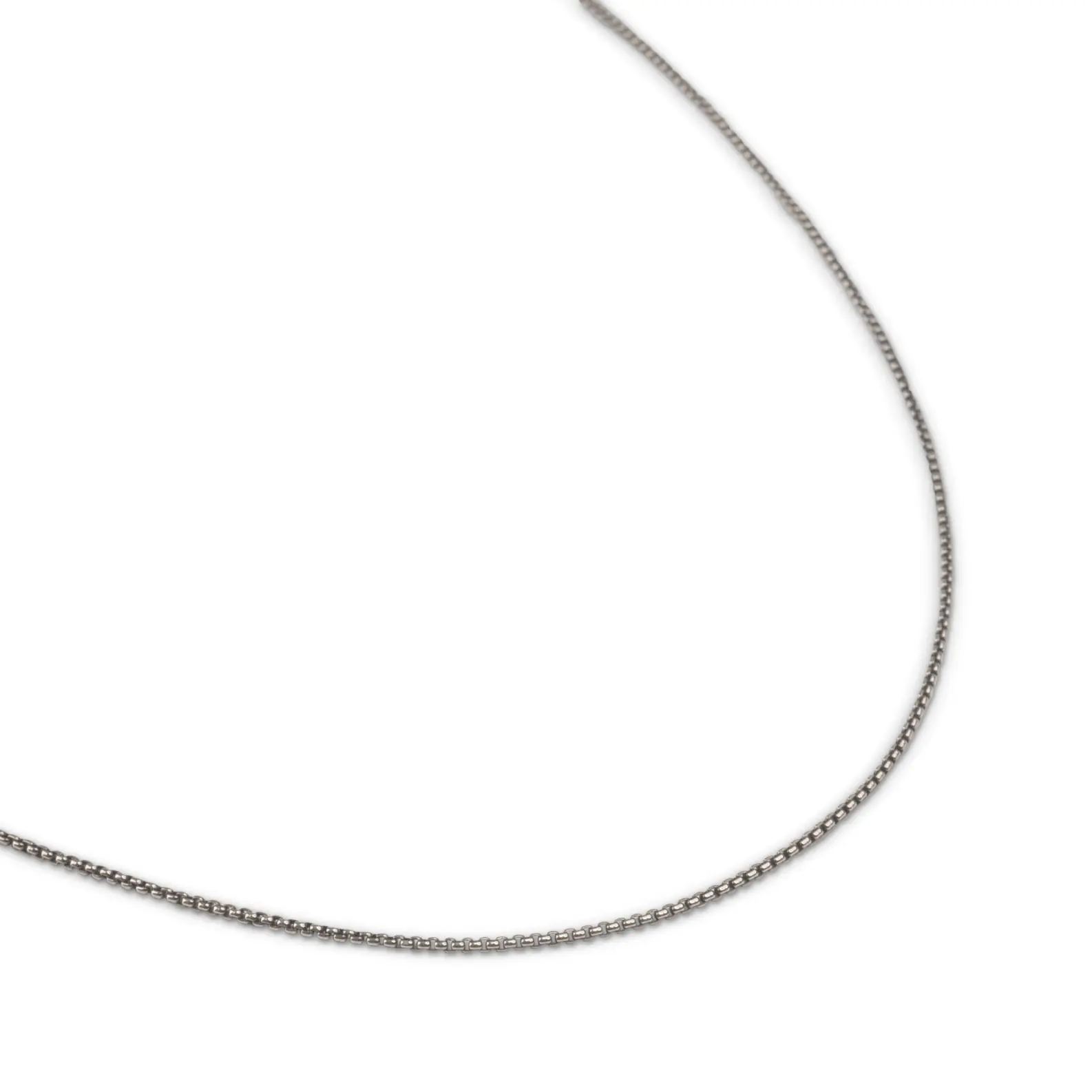 Silver Oxidized Necklace | 1.5mm