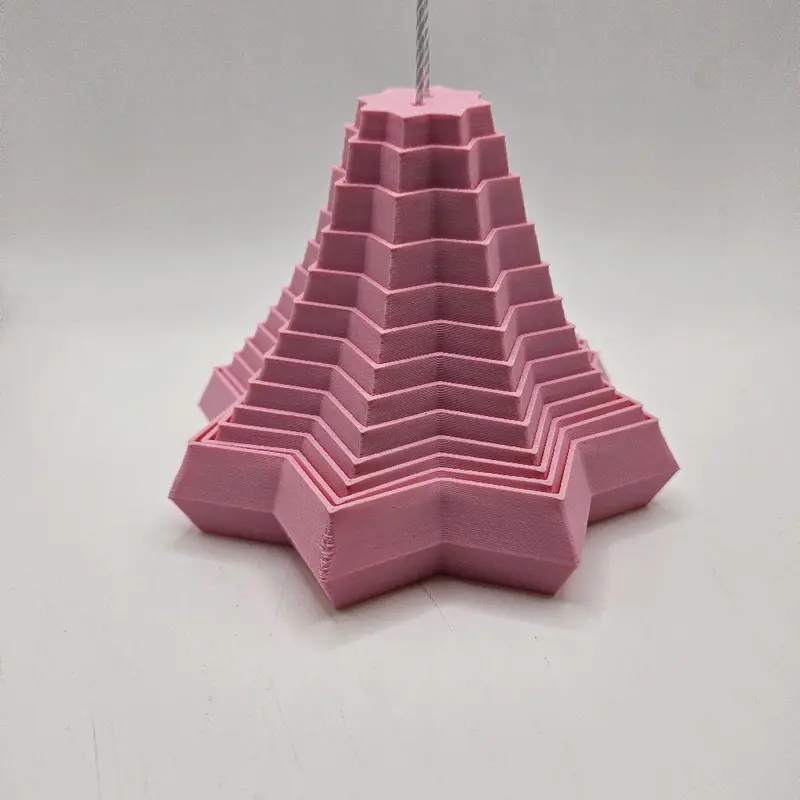 3D Printed 4 inch fractal star