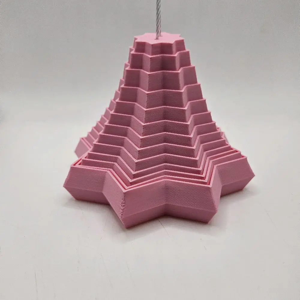 3D Printed 4 inch fractal star