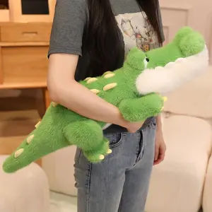 50cm soft Stuffed Animal Crocodile Doll Plush Toy Decorated  Plush Toy Pillow  cartoon Crocodile  Birthday Gift For Children