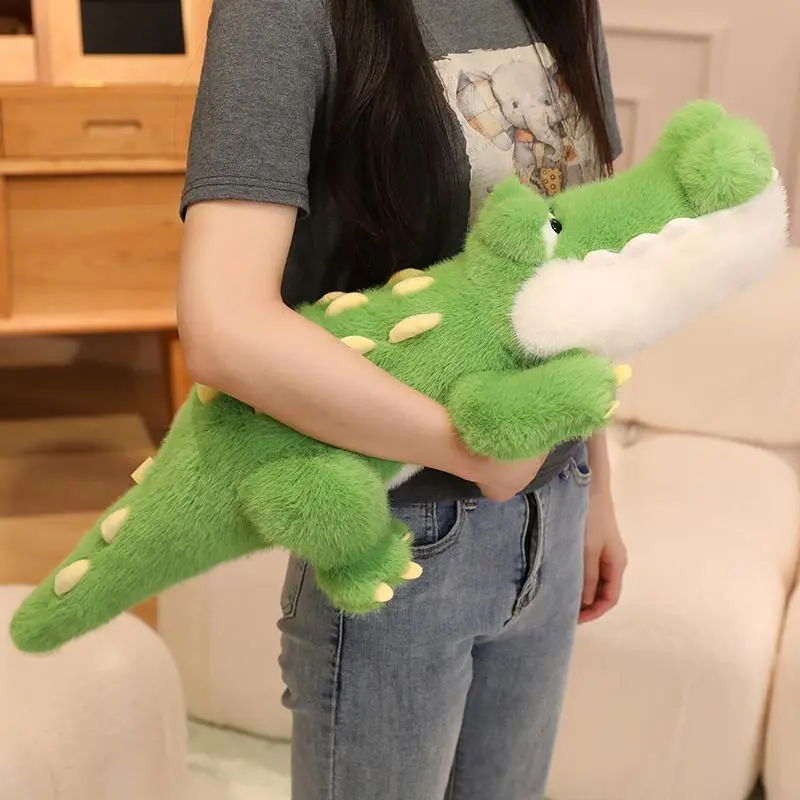 50cm Soft Unisex Stuffed Crocodile Doll, Plush Toy Pillow, Cartoon Decor, Birthday Gift for Children