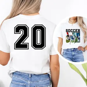 Custom Photo Collage Soccer Mom Shirt, Custom Sports Mama Tee, Unisex Fit T-Shirt