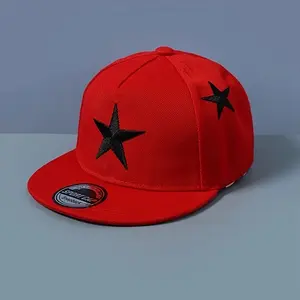 Unisex Children's Five-Pointed Star Embroidered Baseball Cap Sun Protection Hip-Hop Style Outdoor Breathable Comfortable Fashionable Children's Sun Hat Versatile Casual Hat