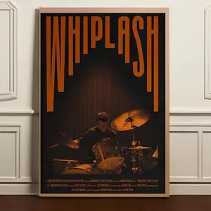 Whiplash Movie Poster Minimalist Art Retro Decor Collectible Gift