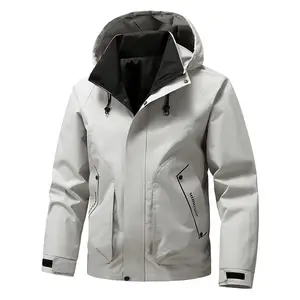 Bmuvlss Men'S Lightweight Windproof Jacket - Full-Zip Hooded Coat with Side Pockets, All-Season Outdoor Raincoat for Hiking, Travel, Urban Commute - Black Windproof Outerwear, Windbreaker Jacket, Hiking Gear, Casual Outerwear, Durable Construction, Functi