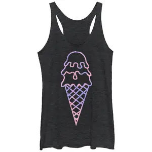 Women's Lost Gods Ice Outline Racerback Tank Top