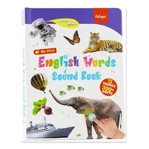 English Word Point-and-Read Book, English Learning Talking Book For Children, Interactive Audio Sound Books For Toddlers