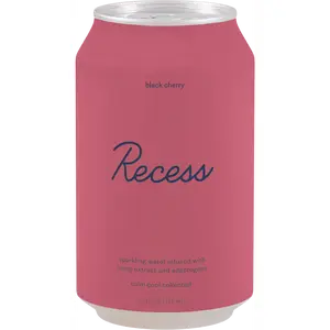 Recess Sparkling Drink, Black Cherry, 12oz (Pack of 12)
