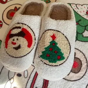Cozy Women's Santa's Sugar Cookies Slippers - Perfect for Christmas - Girl, Footwear