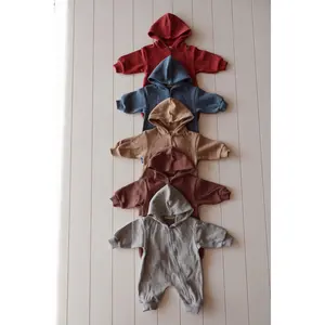 Zip Up Hooded Jumpsuit