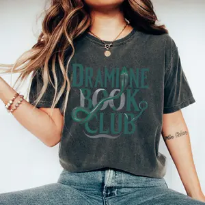 Dramione Book Club Comfort Colors T Shirt, HP Fan Couple Lover Tee, House Of Snake Magical World Gift For Friends