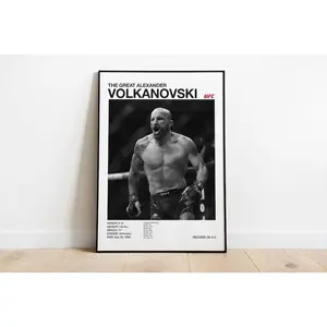 Alexander Volkanovski poster UFC ,  Wall Art, Home Decor, No Frame