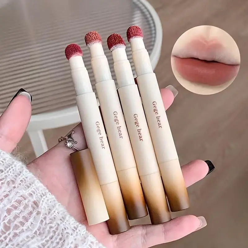 Velvet Lip Powder Cream, Cushion Matte Lock Lip Cream, Blur, Lipstick, Hydrating, Soft Velvet Matte Lip & Cheek, Smooth Lip Mud, Waterproof, Long-Lasting, Not Easy To Fade, Non-Stick Cup, Summervibes, Makeup, Cosmetic