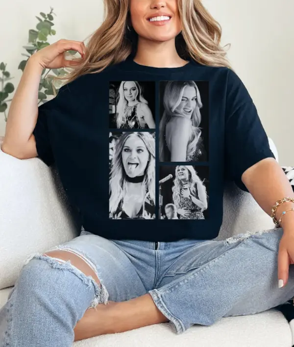 Kelsea Ballerini Fun Moments Graphic T-Shirt, Retro Concert Photo Collage Tee, Kelsea Ballerini Tour Look, Menswear Womenswear Top