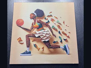 canvas basketball canvas artwork home decor dimensional graphic custom canvas