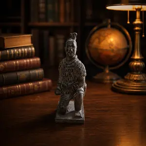 Qin Shi Huang's Terracotta Warriors Figurine, Resin Ornament, Cultural Relic Replica, Simulation Model, Home Decoration, Daily Decor, Miniature Artwork