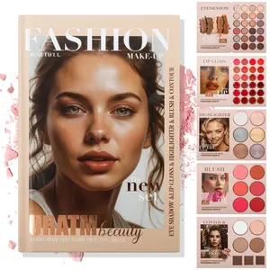 77 color makeup palette, five-layer book-styleeye shadow palette, matte pearlescent blush, contour and highlight all in one