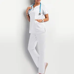 Short-sleeved scrub suit for women in the operating room, workwear for nurses and surgeons, isolation gown workwear