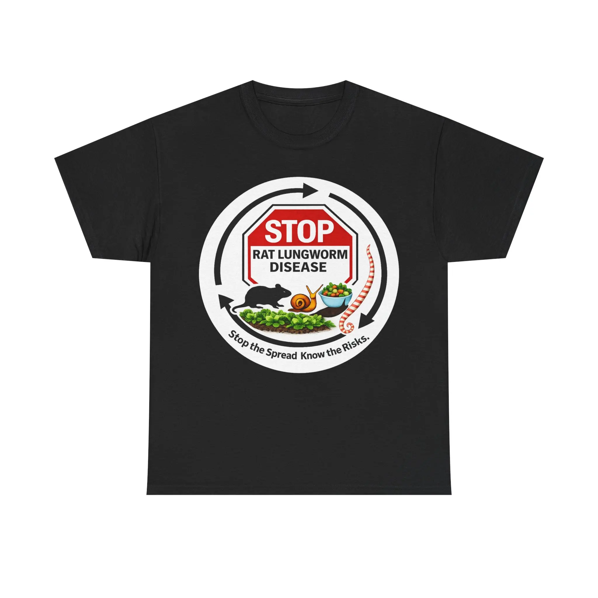 Men's Awareness Graphic T-Shirt in 100% Soft Cotton, a Casual Classic Fit with a Ribbed Knit Collar