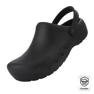 [Comfortable Chef Clogs] Breathable Unisex EVA Chef Clogs |   Non-Slip Sole, Adjustable Strap, Chunky Heel for All Seasons, Perfect for Cooking and Cleaning, Durable EVA Material