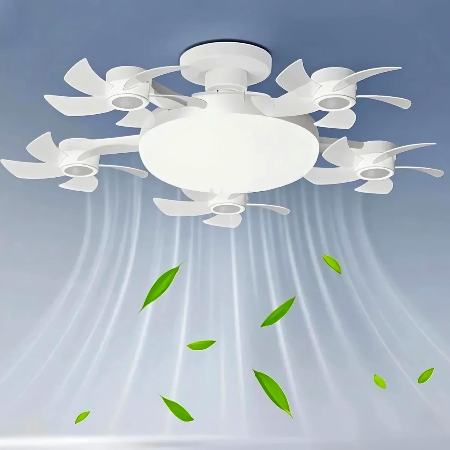 80W  Socket Fan Light Foldable LED Ceiling Fan Lamp with Remote Control 3‑Speed Wind No‑Strobe Eye‑Protective Light for Bedroom Living Room Home Decoration #ceilingfan #homedecor