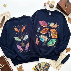 ACOTAR Series Two Sided Sweatshirt, The Bat Boys Velaris Night Court Sweater, Fantasy Bookish Merch Inspired by SJM Universe, Gift for A Court of Thorns and Roses Fans
