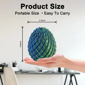 Multi-purpose Fidget Toys 3D Printed Fidget Toy, Dragon Egg Gear Ball, Slime Ball Style Stress Relief Sphere for Adults and Teens, Cool Desk Gadget, Rotating 3D Print Fidgets, Unique Expanding Gearball, Best Gift