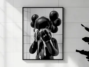 Kaws in Shower Hypbeast Poster Unframed