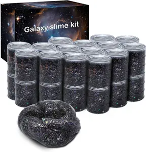 Summer Spring Gift 24 Pack Galaxy Star Slime,Party Favor for Kids Girls & Boys,Non Sticky, Stress & Anxiety Relief, Wet, Super Soft Sludge Toy,Birthday Gifts for Kids Girl and Boys, Easter Egg Filling Stuffers