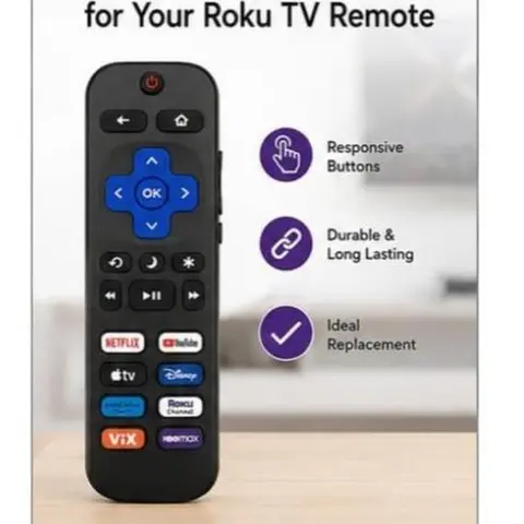 Besia Universal Infrared Plug-and-Play Replacement Smart Remote Control Accessory for Roku TVs - Compatible with TCL, Hisense, Onn, Philips, JVC, Sharp, Westinghouse, RCA, Sanyo, LG, Samsung (Not for Roku Stick/Box), Modern Remote Controls Accessories
