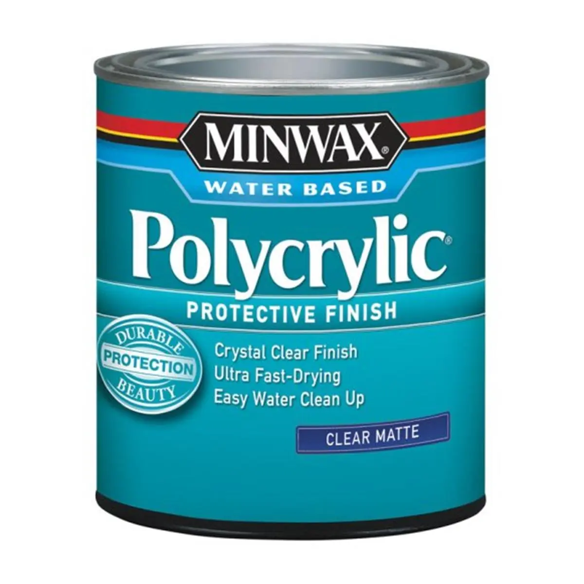 212 MAIN Minwax 622224444 Polycrylic Protective Finish, 1 qt, Durable, Ultra Fast-Drying, Easy Water Clean Up for Interior Wood Surfaces (Automotive & Motorcycle Paint Care), Quart Size