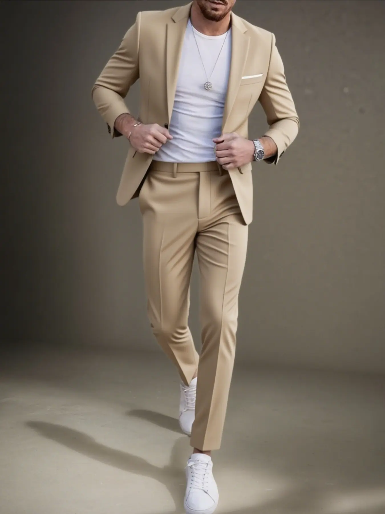 Casual Two-Piece Men's Wedding Suit Design Party Groomsman Business Suit Men's Formal Wear Slim Fit Two-Piece Suit Men's Swallowtail Linen Suit rowdy cowboy uniformsN