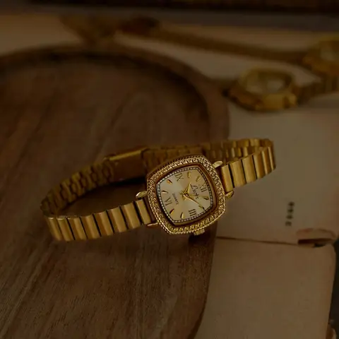 Women's Elegant Square Dial Watch, French Vintage Design, Quartz Movement, Waterproof, Stainless Steel & Leather Strap Options, Square Watches, Modern Fashionable Wristwatch, Stylish Watch, Fashion Wristwatches